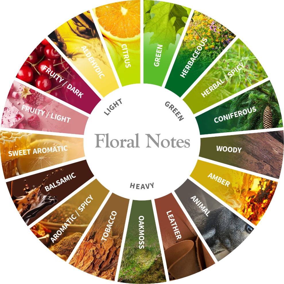 floral notes harmonization chart